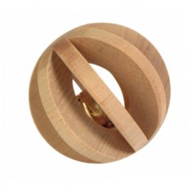 Trixie Деревянный мячик с колокольчиком Игрушка для грызунов (6187)