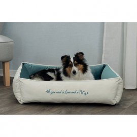 Trixie PETS HOME спальное место для собак и кошек КРЕМ / БИРЮЗА
