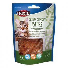 Trixie PREMIO CHICKEN BITES ласощі для кішок з курячою грудкою та котячою м'ятою