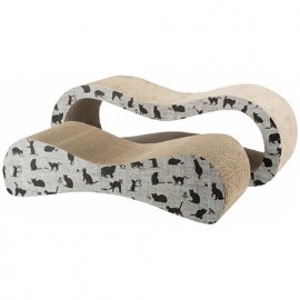 Trixie SCRATCHING WAVE XXL драпак-волна картонная (2 части) для кошек 75 x 25 x 25 см