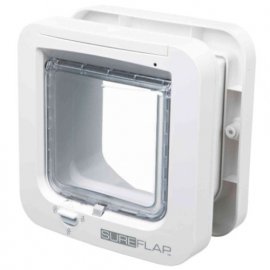 Trixie SUREFLAP 4-WAY FLAP врезная дверца-автомат с туннелем для кошек и собак мелких пород, белая Trixie SUREFLAP 4-WAY FLAP врезная дверца-автомат с туннелем для кошек и собак мелких пород, белая