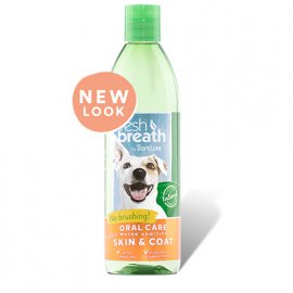 Tropiclean (Тропіклін) FRESH BREATH PLUS SKIN&COAT (СВІЖЕ ДИХАННЯ ПЛЮС ШКІРА І ШЕРСТЬ) добавка у воду для собак і кішок, 473 мл