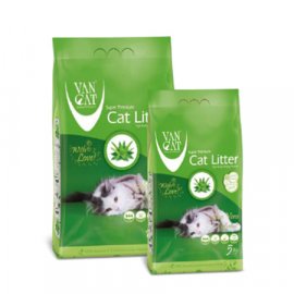 Van Cat (Ван Кет) ALOE VERA (АЛОЕ ВЕРА КОМКУЮЩИЙСЯ) бентонитовый наполнитель для котов