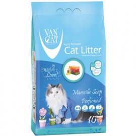 Van Cat (Ван Кет) MARSEILLE SOAP (МАРСЕЛЬСКОЕ МЫЛО КОМКУЮЩИЙСЯ) бентонитовый наполнитель для котов