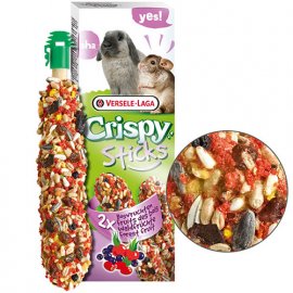 Versele-Laga CRISPY STICK FOREST FRUITS лакомство для кроликов, шиншилл ЛЕСНЫЕ ФРУКТЫ,110 г (2 шт.)