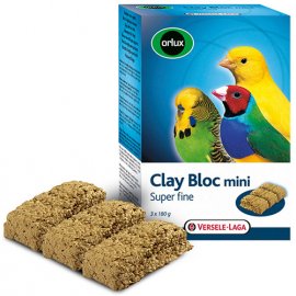 Versele-Laga (Верселе-Лага) Orlux Clay Bloc Mini минеральный блок с глиной для мелких птиц- попугаев, канареек, вьюрков