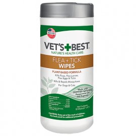 Vets Best FLEA TICK WIPES вологі серветки від комах для собак та котів
