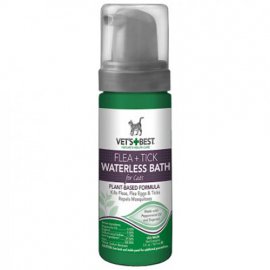 Vets Best (Ветс Бест) FLEA & TICK WATERLESS BATH FOAM (ВІД БЛІХ, КЛІЩІВ І МОСКИТІВ) шампунь-піна для кішок