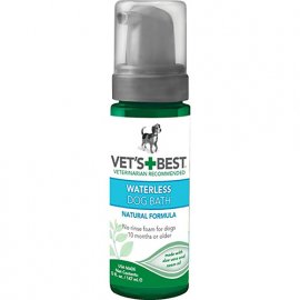 Vets Best (Ветс Бест) WATERLESS DOG BATH (СУХА ЧИСТКА АЛОЕ ВЕРА І ОЛІЯ НІМ) шампунь-піна для собак і цуценят