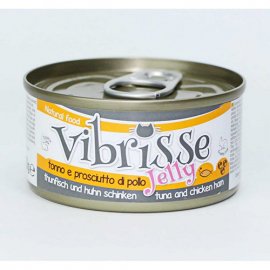 Vibrisse Jelly ТУНЕЦ И КУРИНАЯ ВЕТЧИНА В ЖЕЛЕ консервы для кошек Vibrisse Jelly ТУНЕЦ И КУРИНАЯ ВЕТЧИНА В ЖЕЛЕ консервы для кошек