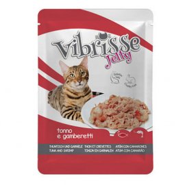 Vibrisse Jelly ТУНЕЦЬ І КРЕВЕТКИ В ЖЕЛЕ консерви для кішок, пауч