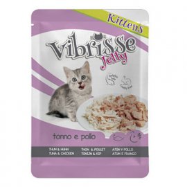Vibrisse Jelly Kittens ТУНЕЦ И КУРИЦА В ЖЕЛЕ консервы для котят, пауч