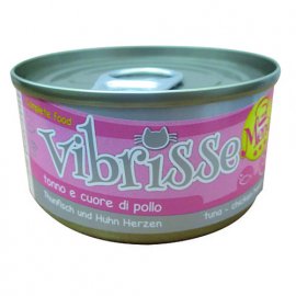 Vibrisse Menu ТУНЕЦ С КУРИНЫМИ СЕРДЕЧКАМИ В СОУСЕ консервы для кошек