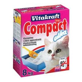 Vitakraft COMPACT Ultra - комкующийся наполнитель для кошачьего туалета